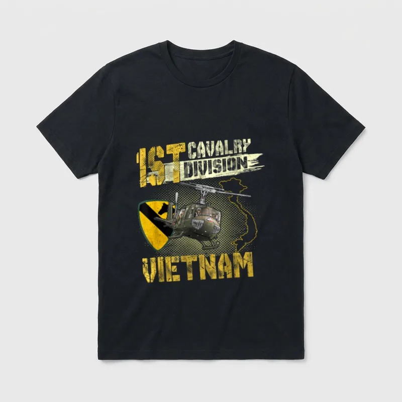 1st Cavalry Division Vietnam Vet T-Shirt – Classic T-Shirt in Black