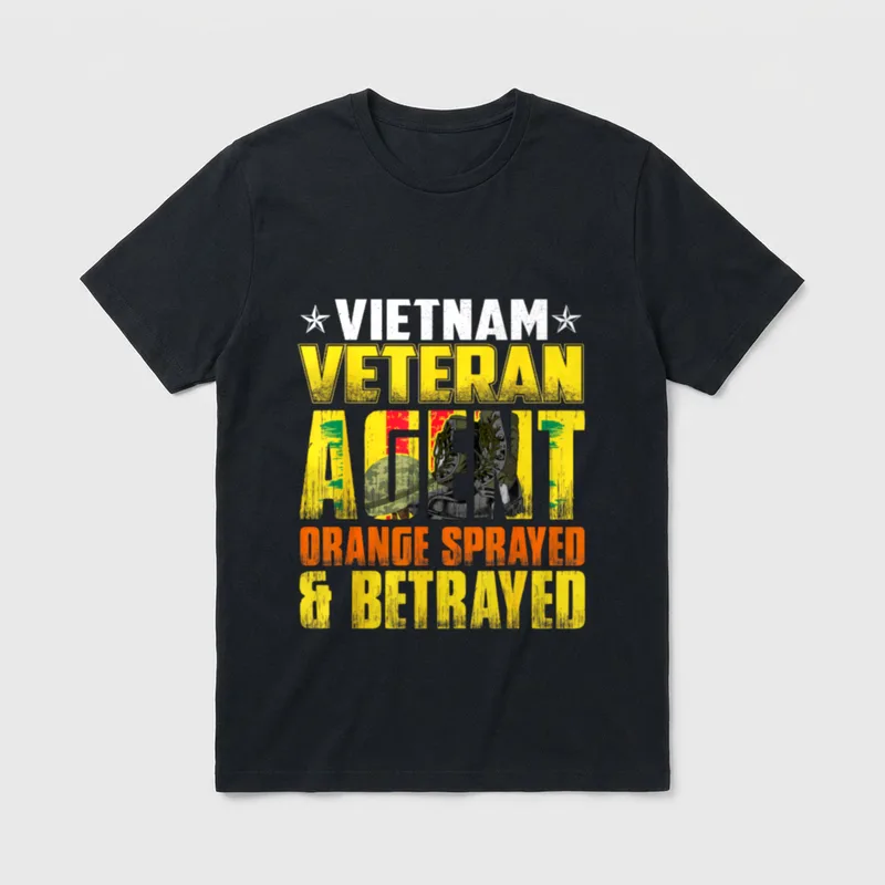 Vietnam Veteran Agent Sprayed and Betrayed T-Shirt – Classic T-Shirt in Black