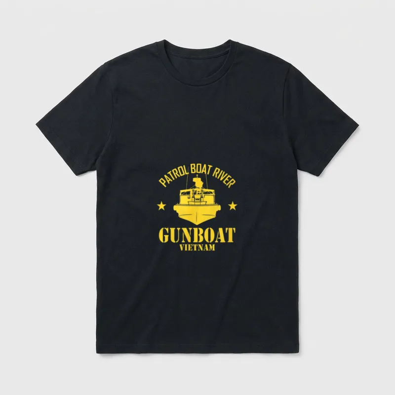 Patrol Boat River PBR Gunboat Vietnam T-Shirt – Classic T-Shirt in Black