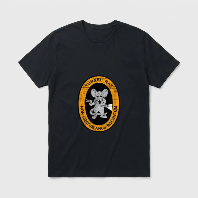 Vietnam Veteran Tunnel Rat Non Gratum T-Shirt – Classic T-Shirt in Black