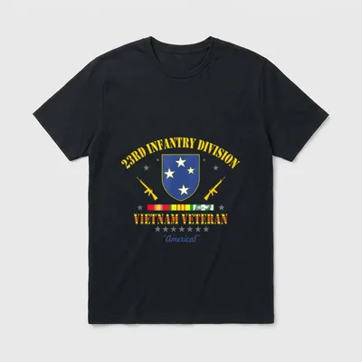 US Army 23rd Infantry Division Vietnam T-Shirt – Classic T-Shirt in Black