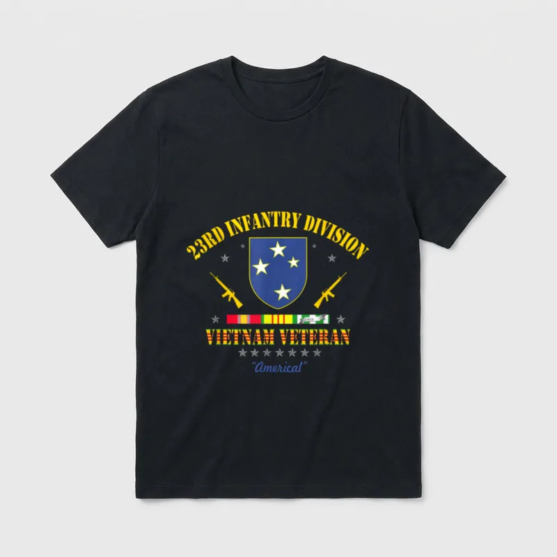 US Army 23rd Infantry Division Vietnam T-Shirt – Classic T-Shirt in Black