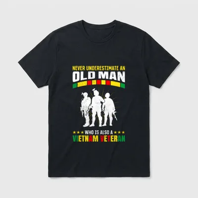 Vietnam Veteran Army Military Fan Memorial T-Shirt – Classic T-Shirt in Black