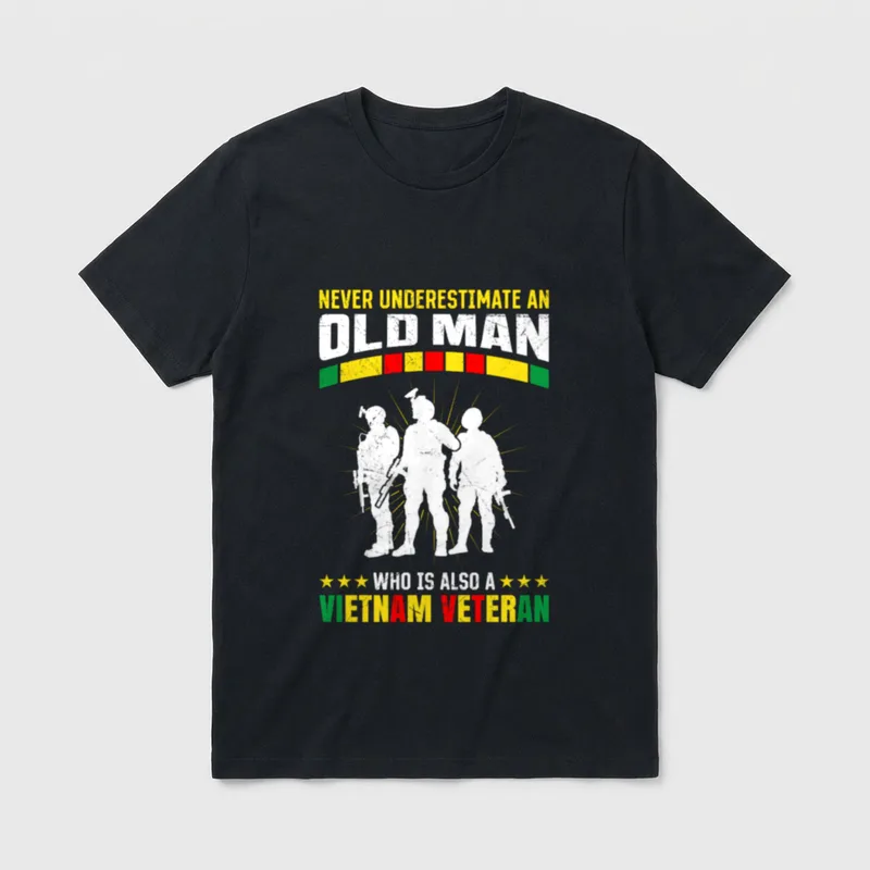 Vietnam Veteran Army Military Fan Memorial T-Shirt – Classic T-Shirt in Black