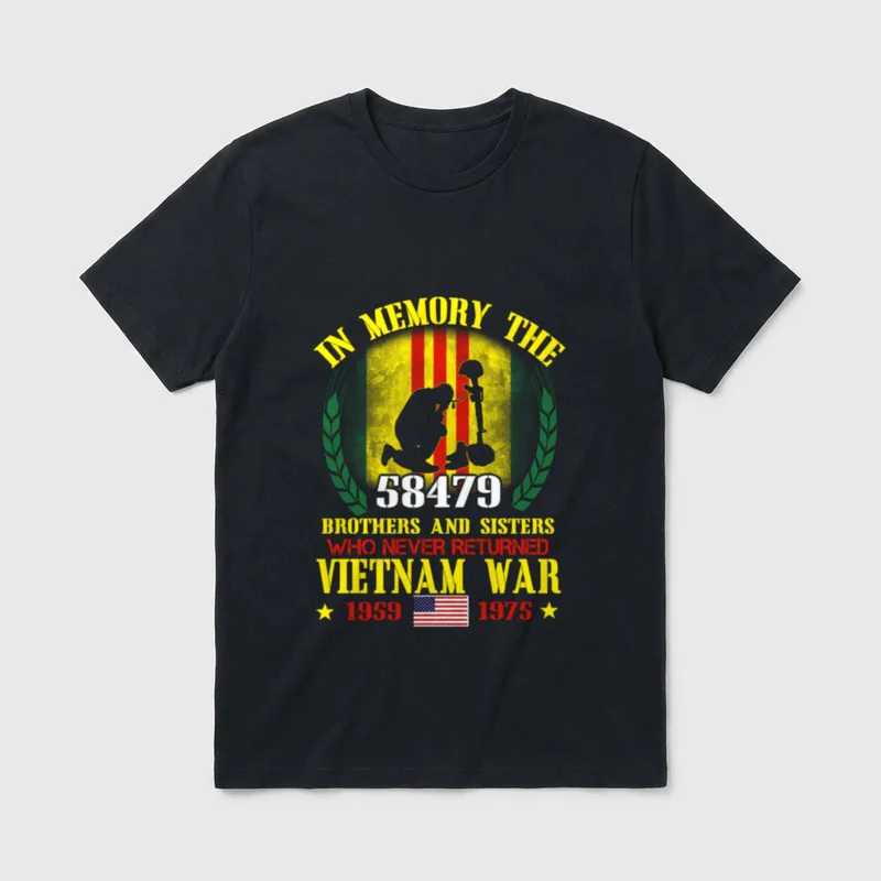 Thank You to the Vietnam Veterans T-Shirt – Classic T-Shirt in Black