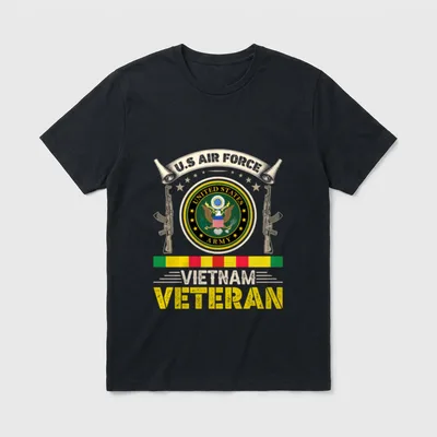 US Air Force Vietnam Veteran USA T-Shirt – Classic T-Shirt in Black