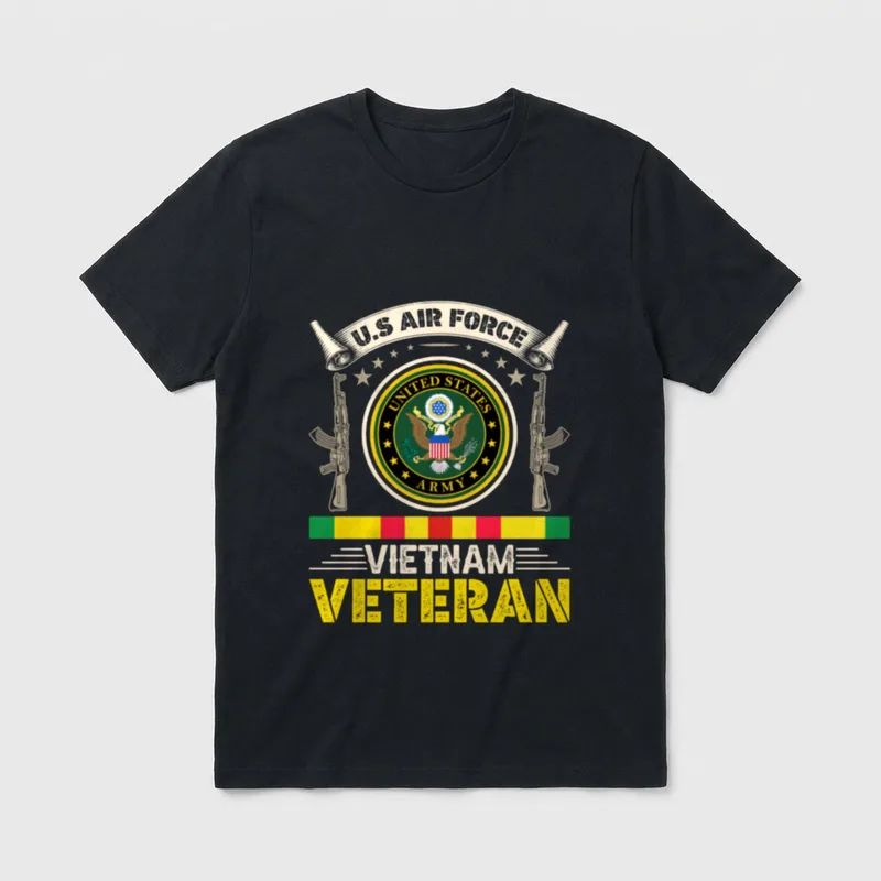 US Air Force Vietnam Veteran USA T-Shirt – Classic T-Shirt in Black
