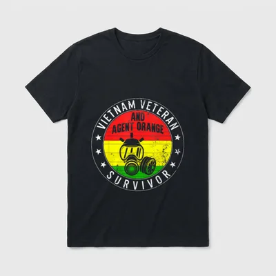 Vietnam Veteran and Orange Agent Veterans T-Shirt – Classic T-Shirt in Black