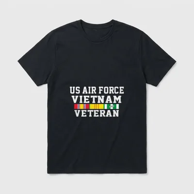 Us Air Force Vietnam Veteran Lightweight T-Shirt – Classic T-Shirt in Black
