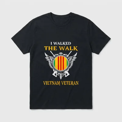 I Walked the Walk Vietnam Veteran T-Shirt – Classic T-Shirt in Black