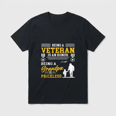 Proud Vietnam Veteran Flag Military Day T-Shirt – Classic T-Shirt in Black