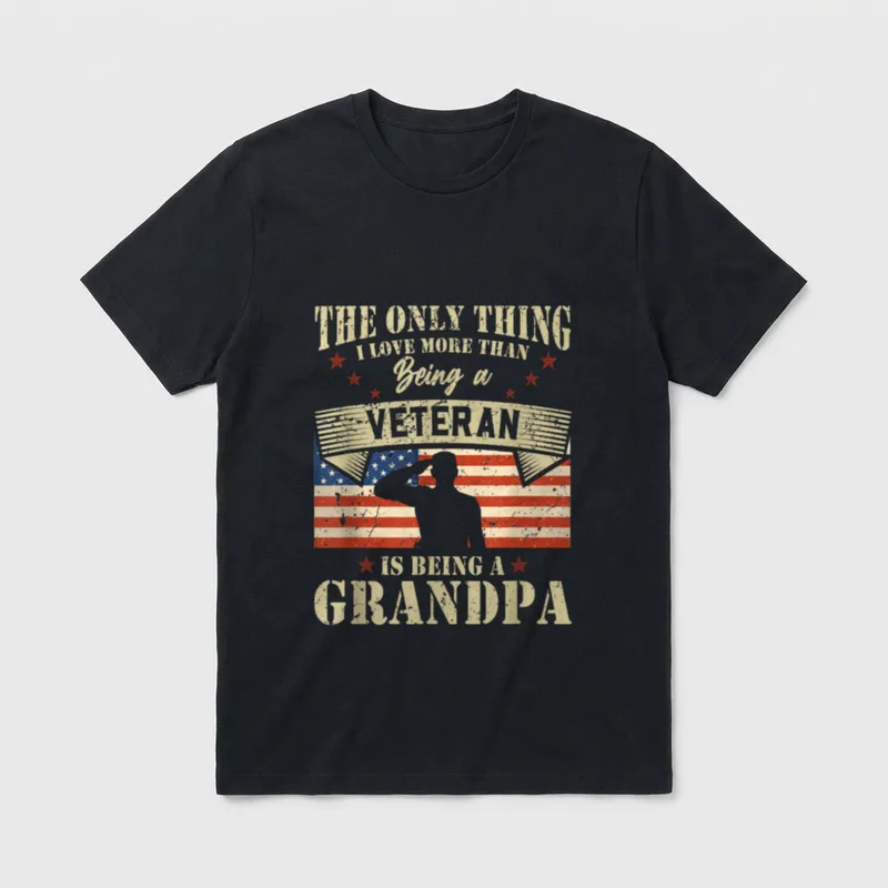 Proud Vietnam Veteran Flag Military Only T-Shirt – Classic T-Shirt in Black
