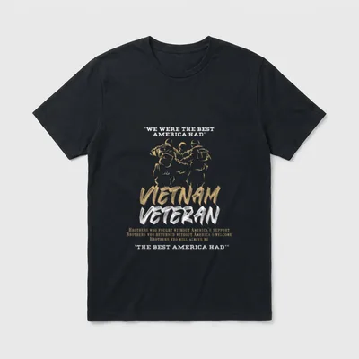 Vietnam Veteran Awesome T-Shirt – Classic T-Shirt in Black