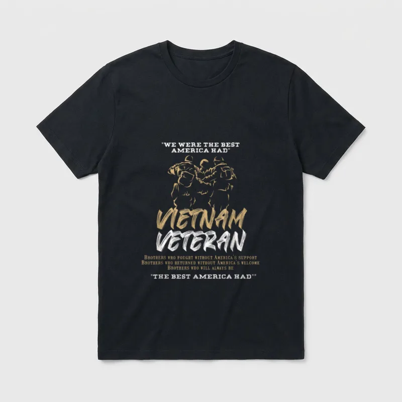 Vietnam Veteran Awesome T-Shirt – Classic T-Shirt in Black