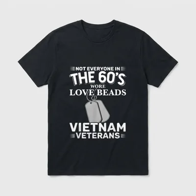 60's Vietnam Veterans War Armed Forces T-Shirt – Classic T-Shirt in Black