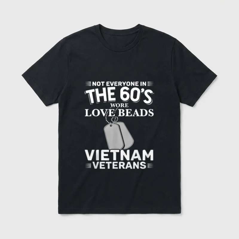 60's Vietnam Veterans War Armed Forces T-Shirt – Classic T-Shirt in Black