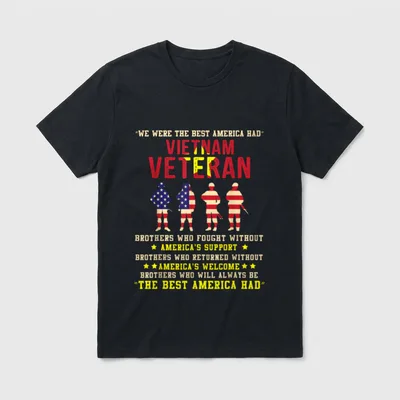 Vietnam Veteran America T-Shirt – Classic T-Shirt in Black
