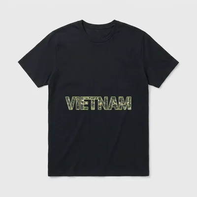 Vietnam Veteran Cool Camou Flage Military T-Shirt – Classic T-Shirt in Black