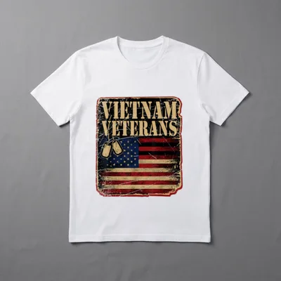 States Soldier USA Flag Freedom Vietnam T-Shirt – Classic T-Shirt in Black