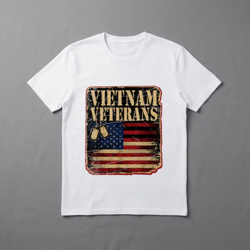States Soldier USA Flag Freedom Vietnam T-Shirt – Classic T-Shirt in Black