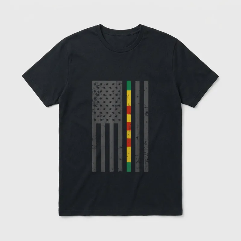 Vietnam Ribbon Stripe for Veteran T-Shirt – Classic T-Shirt in Black