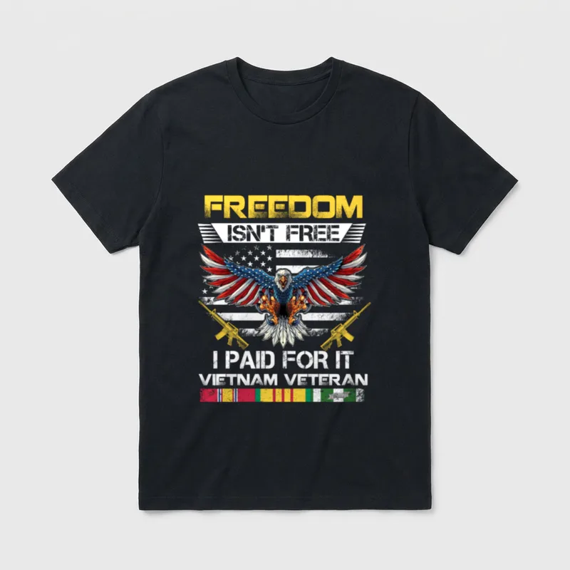 Vietnam Veteran Freedom T-Shirt – Classic T-Shirt in Black