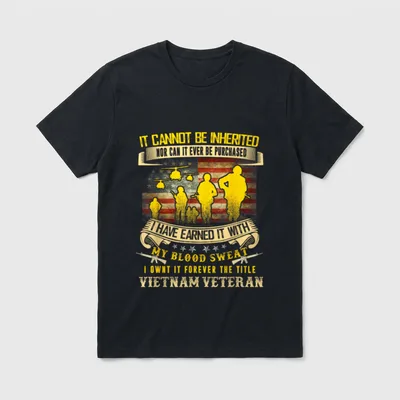 US Veteran Day VietNam T-Shirt – Classic T-Shirt in Black