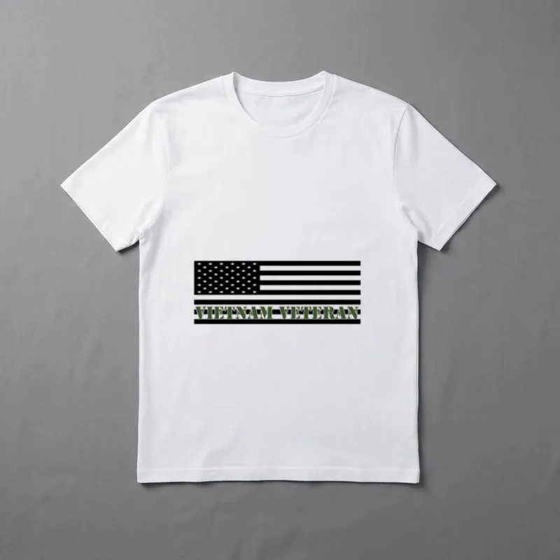 Vietnam Veteran Vet Flag T-Shirt – Classic T-Shirt in Black