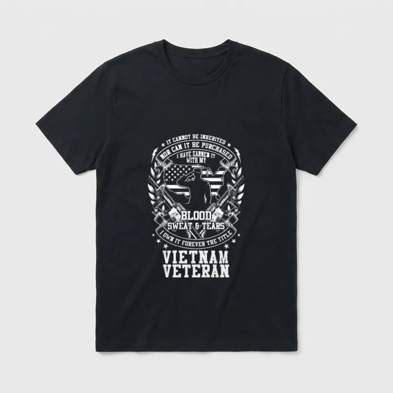 Vietnam Veteran Enjoys T-Shirt – Classic T-Shirt in Black