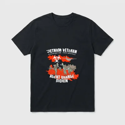 Vietnam Veteran Agent Orange Sprayed T-Shirt – Classic T-Shirt in Black