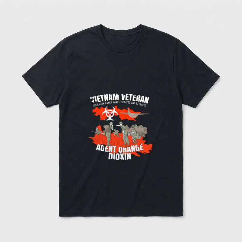 Vietnam Veteran Agent Orange Sprayed T-Shirt – Classic T-Shirt in Black