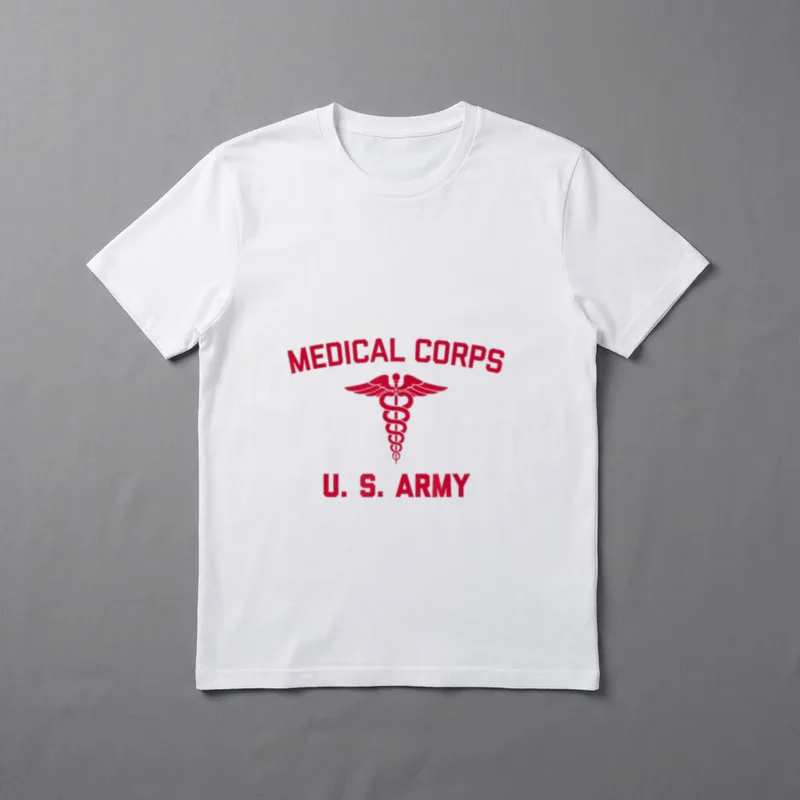 Army Medic Veteran T-Shirt – MEDICAL CORPS caduceus with U. S. ARMY text – Classic T-Shirt in Black