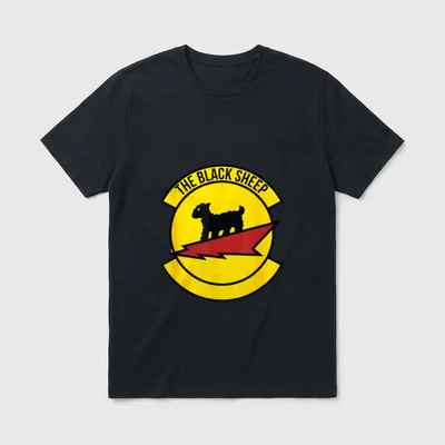 Black Sheep Fighter Squadron World War T-Shirt – Classic T-Shirt in Black
