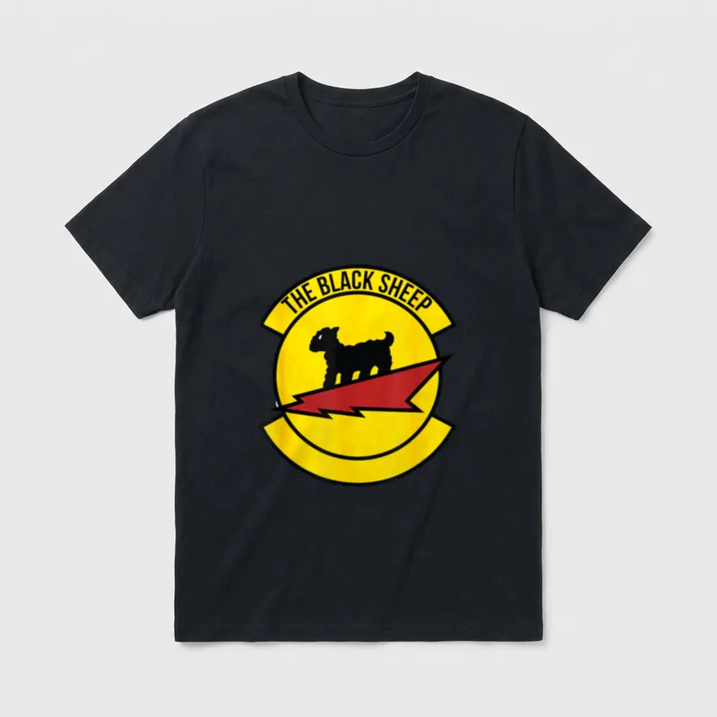 Black Sheep Fighter Squadron World War T-Shirt – Classic T-Shirt in Black